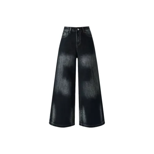 Wang Leshi Blue Women's Jeans Ванг Леши Синий Женские Джинсы