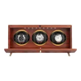 Сапеле Массивная Деревянная Коробка [Три слота для часов]