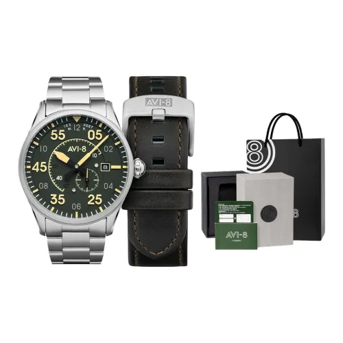 AVI 8 Автоматический Механический Часы Мужские Spitfire 42 мм Серые