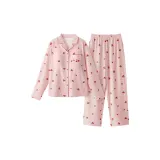 [Женские-Рекомендуемая чашка бюстгальтера включена] Вишня-Лотосово-розовый Полосы