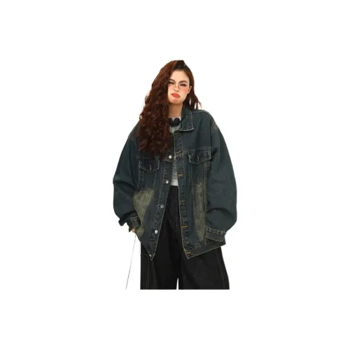 HAPG Винтажный синий [SHIPS в течение 24 часов после заказа] Женские куртки