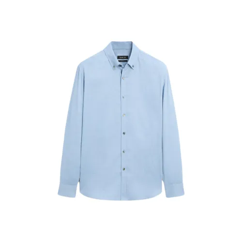 Massimo Dutti Мужские Синие Рубашки