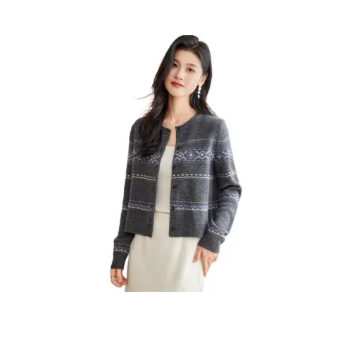 JINJU Темно-серый Женские Свитера