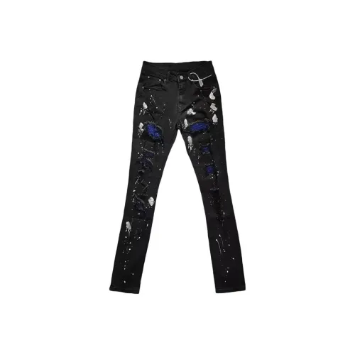 PWUE Черные Унисекс Джинсы