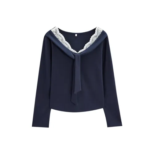 Love to serve Темно-синие женские рубашки