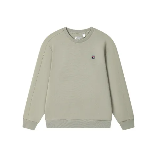 FILA Белый Свет Шалфей Зеленый Мужские Толстовки