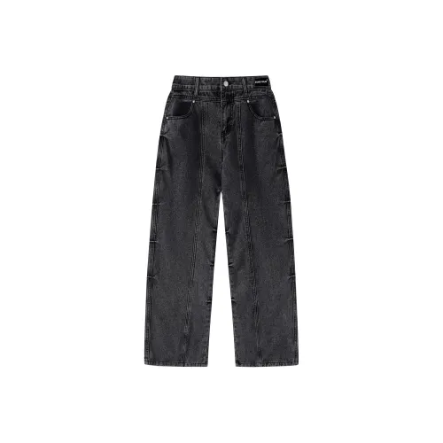 SAME FLOW Черный Серый [Базовый] Унисекс Джинсы