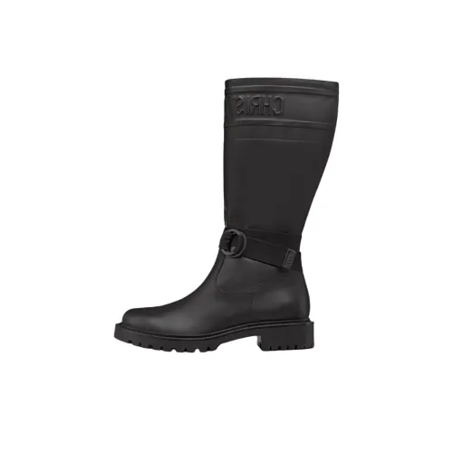 DIOR D MAJOR Женские высокие сапоги на колено черные