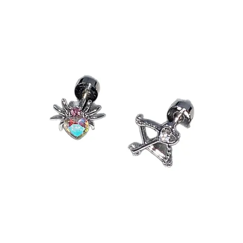 KwOnline Copper Stud Earrings Women's KwOnline Медные серьги-гвоздики женские