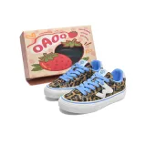 Леопард с принтом (синие шнурки)