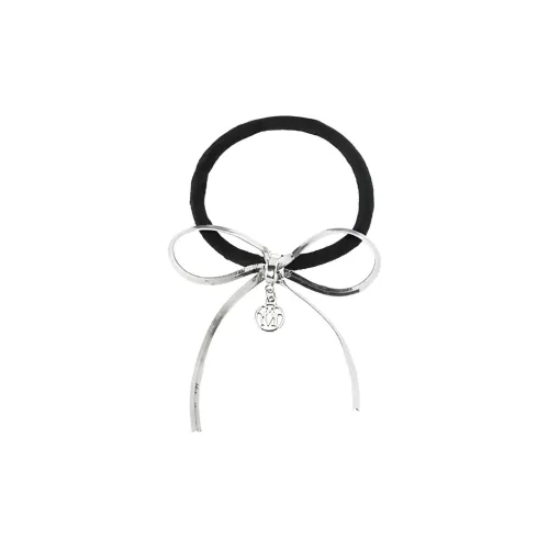 Maison Michel Резинка для волос Женская Черная Серебряная