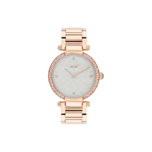 COACH CARY Collection Европейские US Часы Минималистский стиль Циферблат без чисел Кварцевый механизм Наручные часы