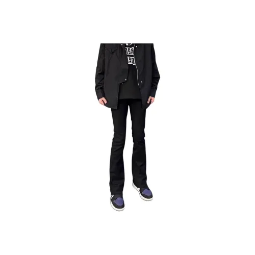 Children of Huaxia Черные Брюки-Клеш Мужские Джинсы