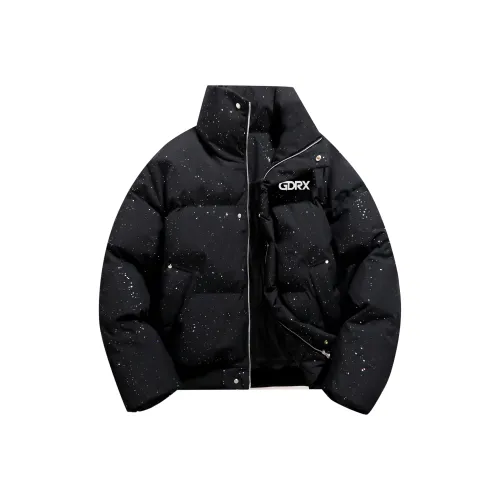 GDRX Черный Синий Унисекс Пуховики