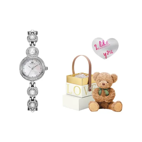 FOCEWALK Sea Sprite Collection Кварцевый механизм ремешок из нержавеющей стали женские часы белый циферблат