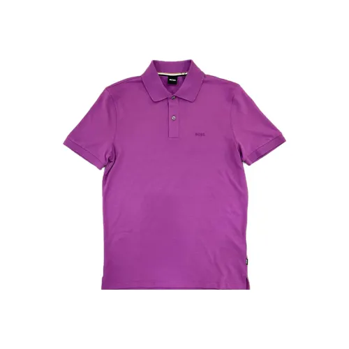 Hugo Boss Поло Мужское Фиолетовое