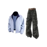 Куртка "Дальний Небесный Лазурь" + Камуфляжные Штаны