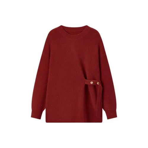 EICHITOO Красный Женский Трикотаж