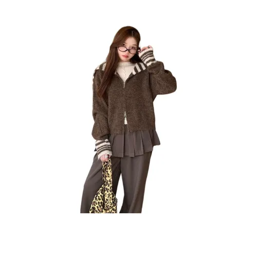 SUSANSAN Кофе Женские Трикотаж