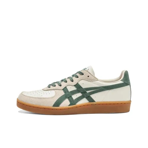 Onitsuka Tiger Амортизация Износостойкие Низкие Кроссовки для Скейтбординга Унисекс Белые Зеленые