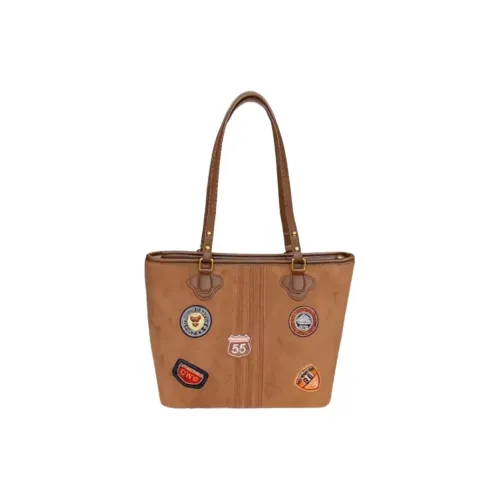 Duoluplo Doron Paul ПУ (полиуретан) Сумка через плечо Стандартная Женская Коричневая