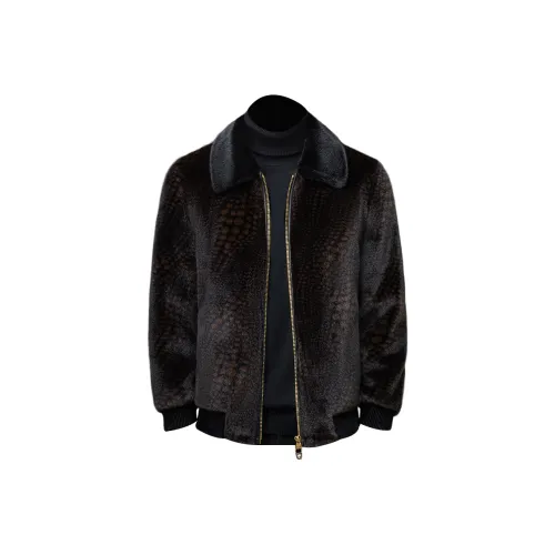 MH Кофе Мужская Меховая Одежда