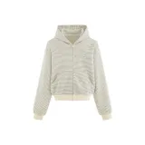 Серый, в полоску, с флисовой подкладкой