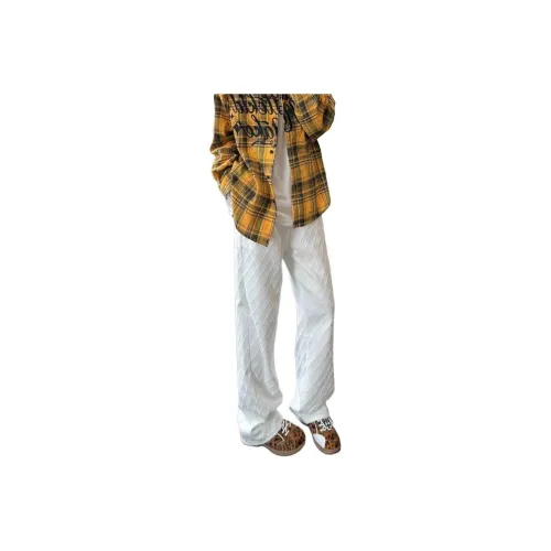 CARE NOTE Белый Унисекс Джинсы