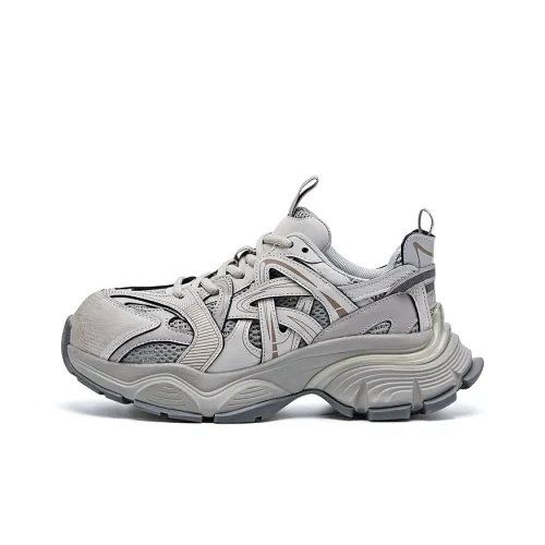 BURGELY Амортизация Низкие Кроссовки с Толстой Подошвой Женские