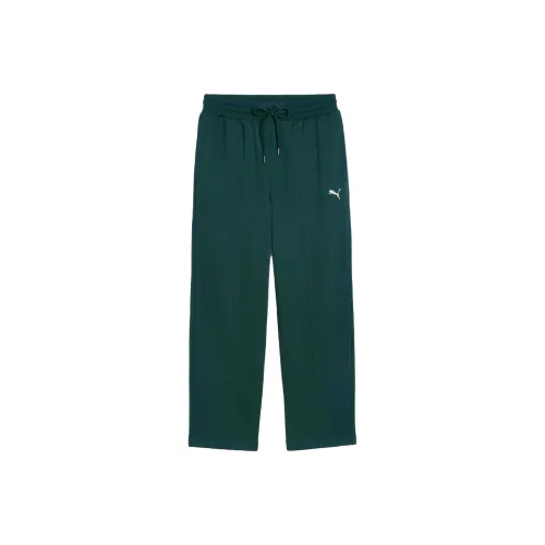 PUMA Зеленые Мужские Вязаные Тренировочные Штаны