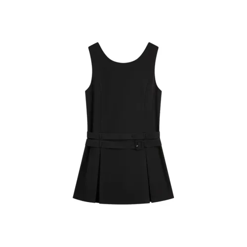 ELLE Черные Женские Платья без Рукавов