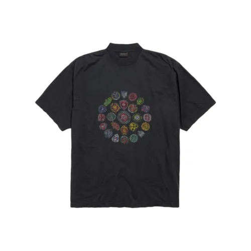 Balenciaga T-рубашка среднего размера мужская с укороченным кроем