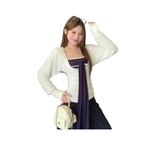 YICHEN Белые Женские T-рубашки