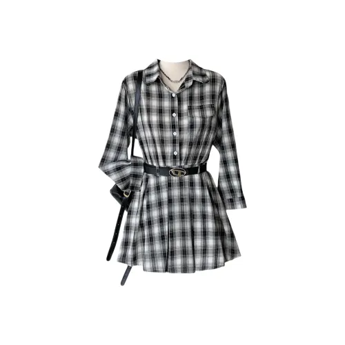 Udon House Длинное платье с длинными рукавами женское