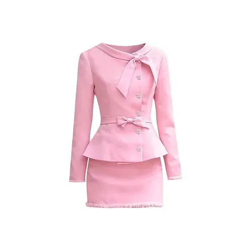 GRAYISMOON Розовый Женские Комплекты с Юбкой