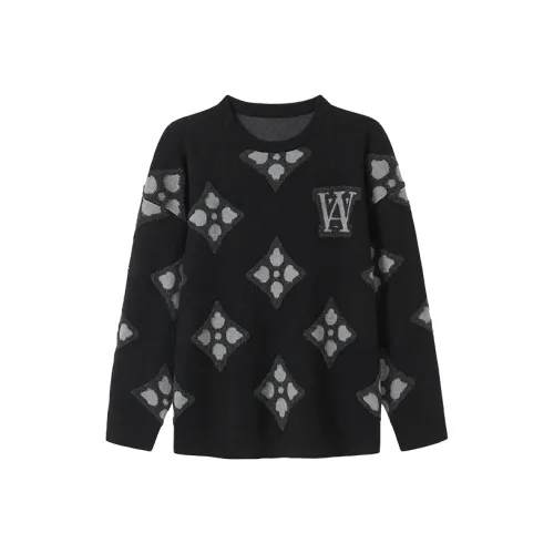 WAYNEXZAVIER Черные Мужские Свитера