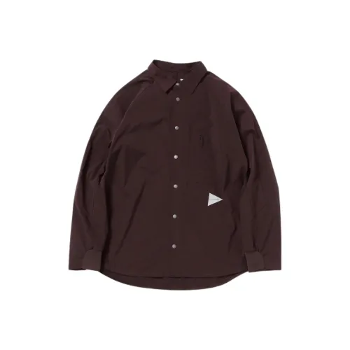 And Wander FW25 Fleece Lining LS Shirt Unisex Анд Вандер FW25 Флис Подклад LS Рубашка Унисекс