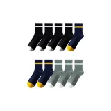 [10 Упаковок] 4 Черный + 3 Темно-синий + 3 Зеленый