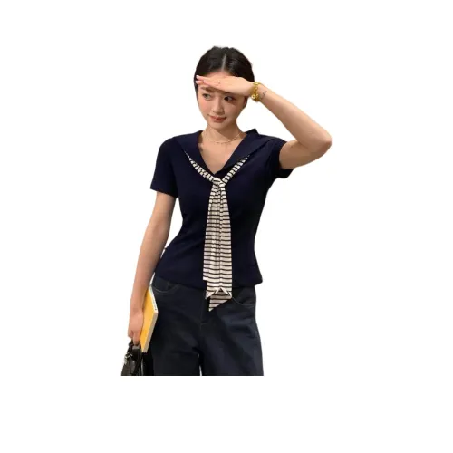 FLIM Темно-синий синий женский трикотаж