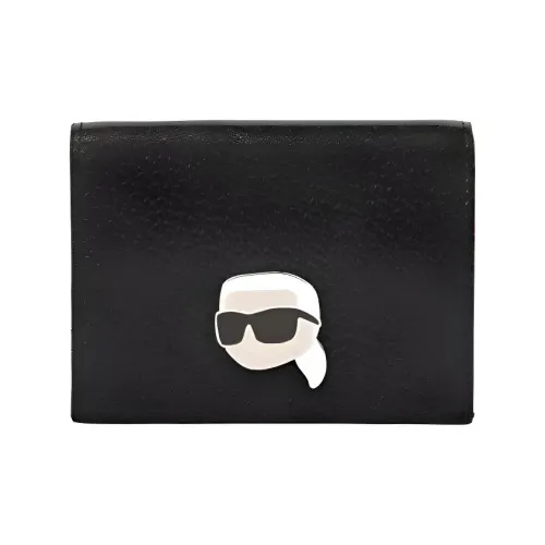 KARL LAGERFELD Переработанный полиуретан кошелек женский черный