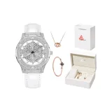 YB13146P1 Серебряный корпус Полностью украшенный горным хрусталем (Ограниченная серия коробка "Сердцебиение" + Четырехлистный клевер, двухъядерные наборы одежды)
