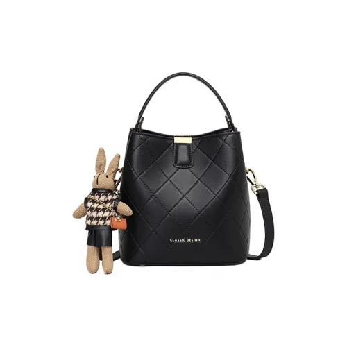 OUBOTE Корова Кожа Сумка Стандартная Женская Черная