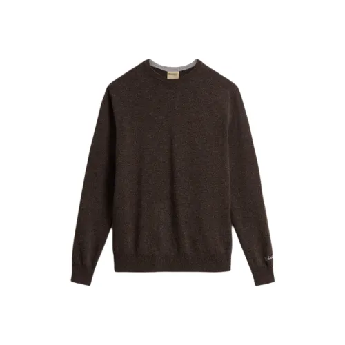 WOOLRICH Темно-коричневые мужские свитера