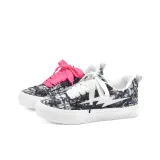 Чёрный Белый (Белый Розовый Красный Шнурки)