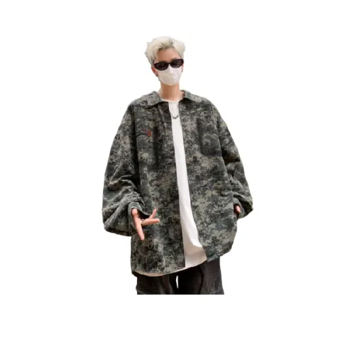 SINKACME Зеленый Унисекс Рубашки