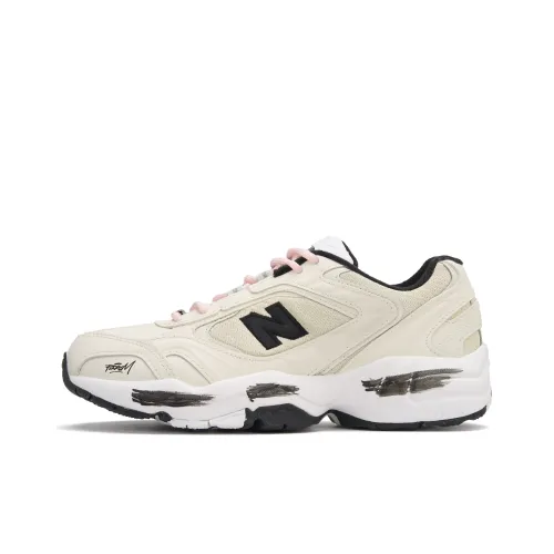 New Balance NB 452 Low Топ Повседневный Городской Коммутер Беговые кроссовки Женские Бежевый Черный