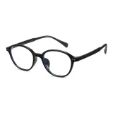 Ярко-черная оправа с белыми линзами T01