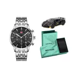 MF0282G Серебристый корпус с черным циферблатом, стальной браслет [Ограниченный выпуск, комплект для гонок]