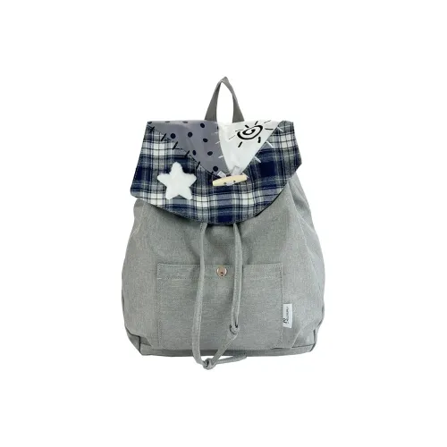 CREAM BEAR Холст Рюкзак Стандартный Подростки Серый Черный