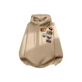 [Heavyweight с капюшоном] Хаки (с большим логотипом на левой стороне плеча)